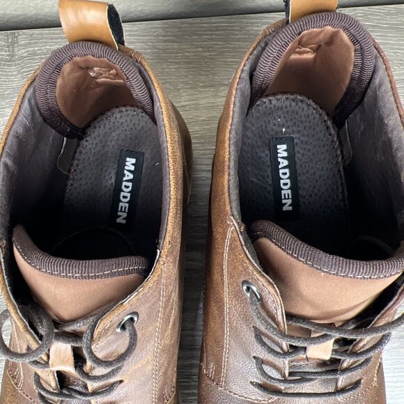 Madden Mens Brown Lace Up Chukkas Boots Size 12 M-Brakon Classic EUC - Picture 10 of 12